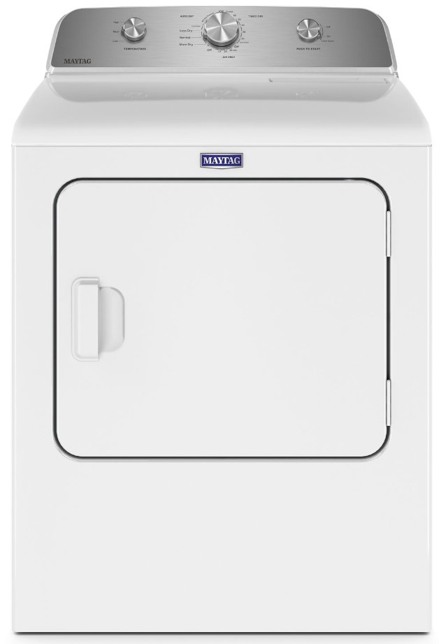 Maytag MGD4500MW 29 inch Gas Dryer with 7 cu. ft. Capacity, 7 Cycles, Interior Drum Light, Powder Coated Drum, Wrinkle Prevent Phase, in White
