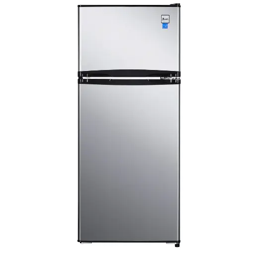 [RA45B3S] Avanti RA45B3S 19 inch Compact Top Freezer Refrigerator with 4.5 cu. ft. Capacity, Reversible 2 Doors, ADA Compliant, Energy Star, in Stainless Steel