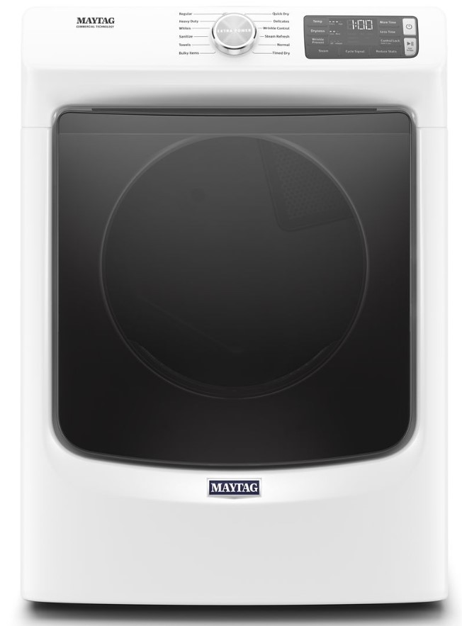 Maytag MED6630 27 inch Electric Dryer with 7.3 cu. ft. Capacity, Extra Power, Steam and Quick Dry Cycle, Extra Power Option , Steam-Enhanced Dryer 