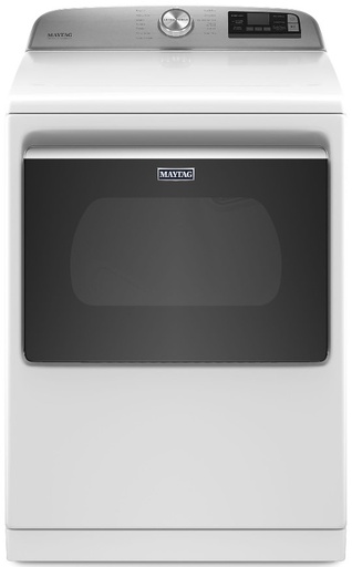 [MED7230HW] Maytag MED7230H 27 inch Smart Electric Dryer with 7.4 cu. ft. Capacity, Extra Power, Steam, Sanitize Cycle, Hamper Door  (White)