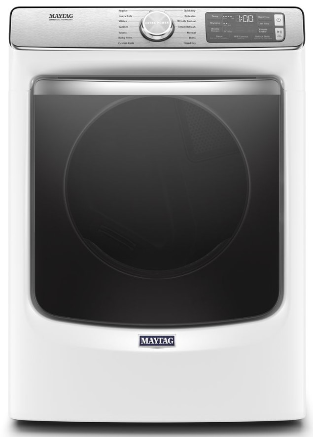Maytag MED8630H 27 inch Smart Electric Dryer with 7.3 cu. ft. Capacity, Extra Power, Steam, Advanced Moisture Sensing Plus