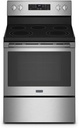 Maytag MER7700LZ 30 inch Freestanding Electric Range with 5 Elements, 5.3 cu. ft. Oven Capacity, Air Fry, Self Clean in Fingerprint Resistant Stainless Steel