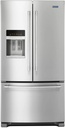 Maytag MFI2570FE 36 inch French Door Refrigerator with 25 cu. ft. Capacity, PowerCold, BrightSeries LED Lighting