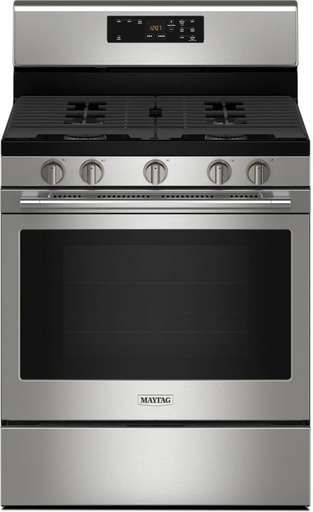 [MGR6600PZ] Maytag MGR6600PZ 30 inch Freestanding Gas Range with 5 Burners, 5 cu. ft. Oven Capacity, Keep Warm Setting, Self Clean, Fingerprint Resist Stainless Steel