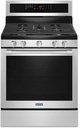 Maytag MGR8800FZ 30 inch Freestanding Gas Range with 5 Burners, 5.8 cu. ft. Oven Capacity, True Convection and AquaLift Self-Cleaning Technology in Fingerprint Resistant Stainless Steel