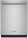 KitchenAid KDTM704KPS 24 inch Built-In Dishwasher with 44 dBA, 16 Place Settings, 5 Wash Cycles, Fully Integrated, Drain Hose Included, in Stainless Steel