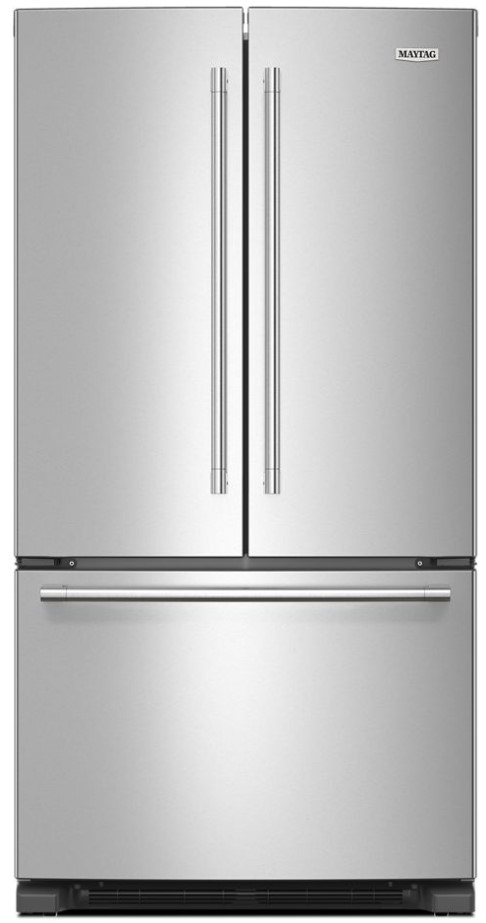 Maytag MRFF4236RZ 36 inch French Door Refrigerator with 25.19 cu. ft. Capacity, Internal Water Dispenser and LED Lighting in Fingerprint Resistant Stainless Steel