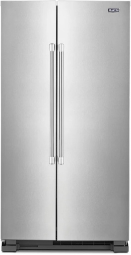 [MSS25N4MKZ] Maytag MSS25N4MKZ 36 inch Side-By-Side Refrigerator with 24.93 cu. ft. Capacity, Humidity-Controlled FreshLock Crisper, Gallon door bins and BrightSeries LED Lighting, in Fingerprint Resistant Stainless Steel