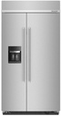 KitchenAid KBSD702M 42 inch Built-in Side-By-Side Refrigerator with 25.1 cu. ft. Capacity, Exterior Ice and Water Dispenser and ExtendFresh Plus Temperature Management System