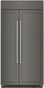 KitchenAid KBSN702M 42 inch Built-in Side-By-Side Refrigerator with 25.5 cu. ft. Capacity, Under-Shelf Prep Zone and ExtendFresh Plus Temperature Management System 