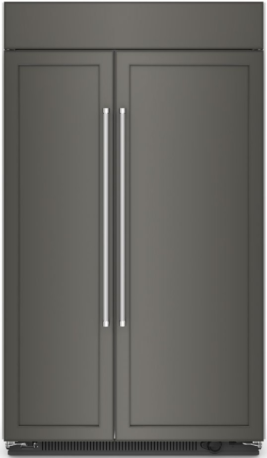 KitchenAid KBSN708M 48 inch Built-in Side-By-Side Refrigerator with 30 cu. ft. Capacity, Under-Shelf Prep Zone and ExtendFresh Plus Temperature Management System