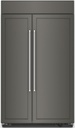 KitchenAid KBSN708M 48 inch Built-in Side-By-Side Refrigerator with 30 cu. ft. Capacity, Under-Shelf Prep Zone and ExtendFresh Plus Temperature Management System