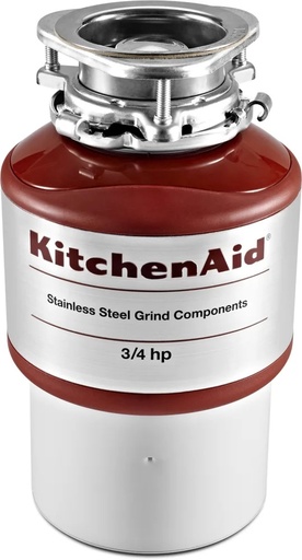 [KCDI075B] KitchenAid KCDI075B 3/4 HP Continuous Feed Food Waste Disposer - Direct Wire