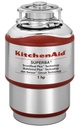 KitchenAid KCDS100T 1 HP Continuous Feed Food Waste Disposer - Direct Wire