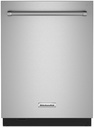 KitchenAid KDTM604K 24 inch Built-In Fully Integrated Dishwasher with 16 Place Settings, FreeFlex Third Rack and Advanced Clean Water Wash System
