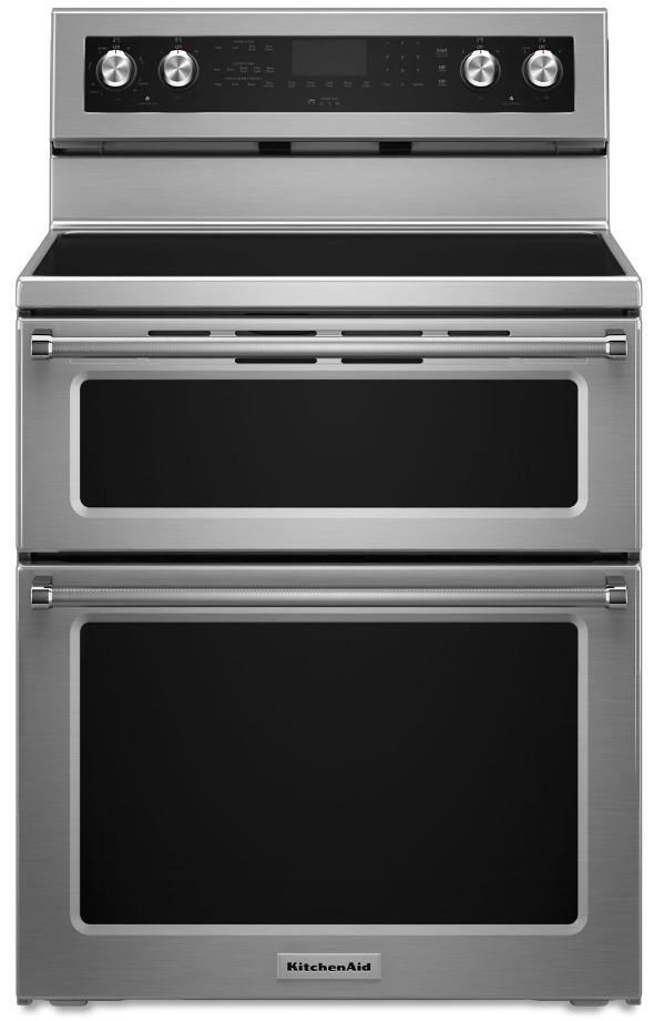 KitchenAid KFED500E 30 inch Freestanding Electric Range with 5 Elements, 6.7 Cu. Ft. Capacity and Even-Heat True Convection