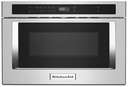 KitchenAid KMBD104GSS 24 inch Built-In Microwave Oven Drawer with 1.2 Cu. Ft. Capacity and Sensor Cook in Stainless Steel