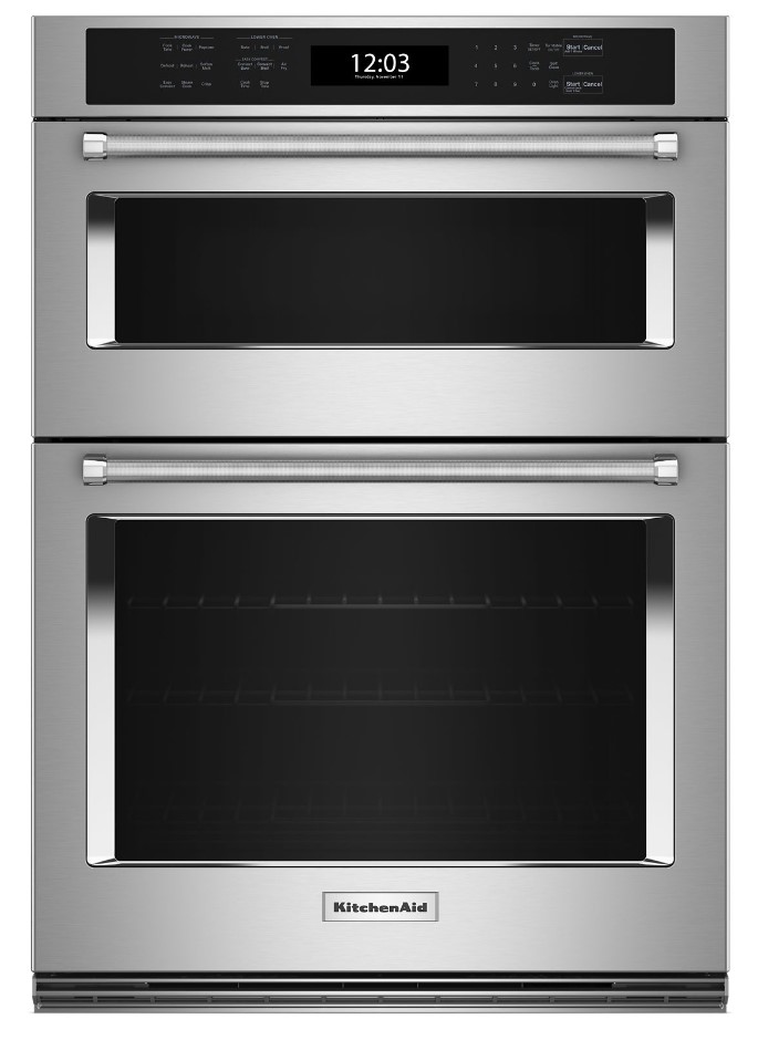 KitchenAid KOEC527P 27 inch Built-In Combination Microwave Wall Oven with 5.7 cu. ft. Total Capacity, Air Fry Mode and Even-Heat True Convection