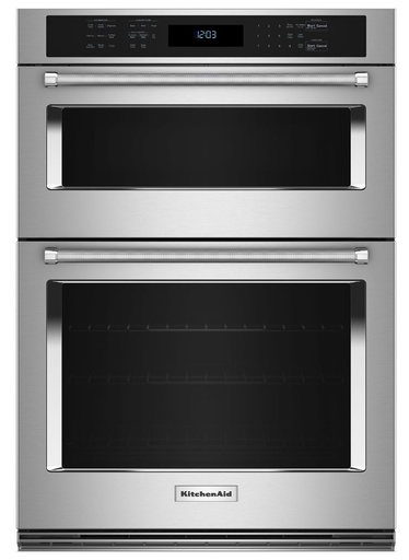 [KOEC530PSS] KitchenAid KOEC530P 30 inch Built-In Combination Microwave Wall Oven with 6.4 cu. ft. Total Capacity, Air Fry Mode and Even-Heat True Convection (Stainless Steel)