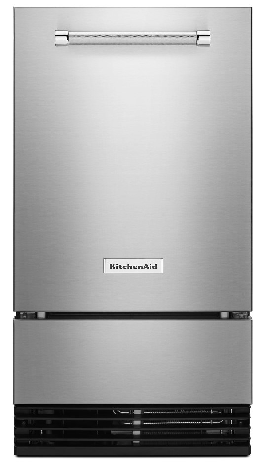 KitchenAid KUID508HPS 18 inch Automatic Ice Maker with Clear Ice, 35 lbs. Storage Capacity and Built-In Drain Pump System in Stainless Steel with PrintShield Finish