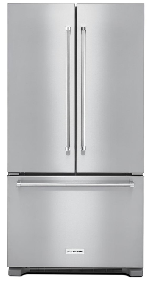 KitchenAid KRFC302E 36 inch Counter Depth French Door Refrigerator with 21.94 cu. ft. Capacity, ExtendFresh Temperature Management System and Interior Water Dispenser