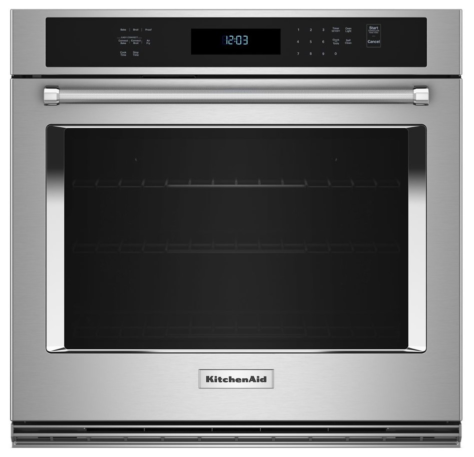 KitchenAid KOES527P 27 inch Built-In Single Wall Oven with 4.3 cu. ft. Total Capacity, Air Fry Mode and Even-Heat True Convection