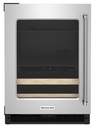 KitchenAid KUBL214KSB 24 inch Dual Zone Beverage Center with 4.8 cu. ft. Capacity, Motion-Activated LED Lighting and 2 Temperature-Controlled Zones in Stainless Steel