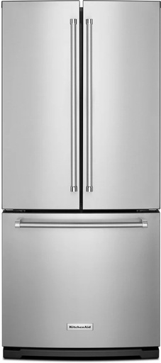 [KRFF300ESS] KitchenAid KRFF300E 30 inch French Door Refrigerator with 19.68 cu. ft. Capacity, ExtendFresh Temperature Management System, Interior Water Dispenser (Stainless Steel)