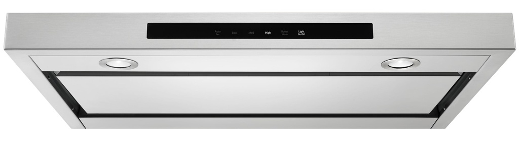 KitchenAid KVUB406GSS 36 inch Low Profile Under Cabinet Range Hood with 400 CFM, Perimeter Ventilation and LED Lighting in Stainless Steel