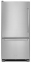 KitchenAid KRB109ESS 30 inch Bottom Freezer Refrigerator with 18.67 cu. ft. Capacity, ExtendFresh Temperature Management System and Humidity-Controlled Crispers in Stainless Steel