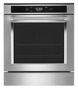 KitchenAid KOSC504PPS 24 inch Smart Single Wall Oven with 2.6 cu. ft. Total Capacity, and True Convection in Stainless Steel with PrintShield Finish