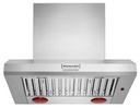 KitchenAid KVWC956KSS 36 inch Commercial-Style Wall-Mount Chimney Range Hood with 4 Speeds, Stainless Steel Baffle Filters, LED Lighting, in Stainless Steel