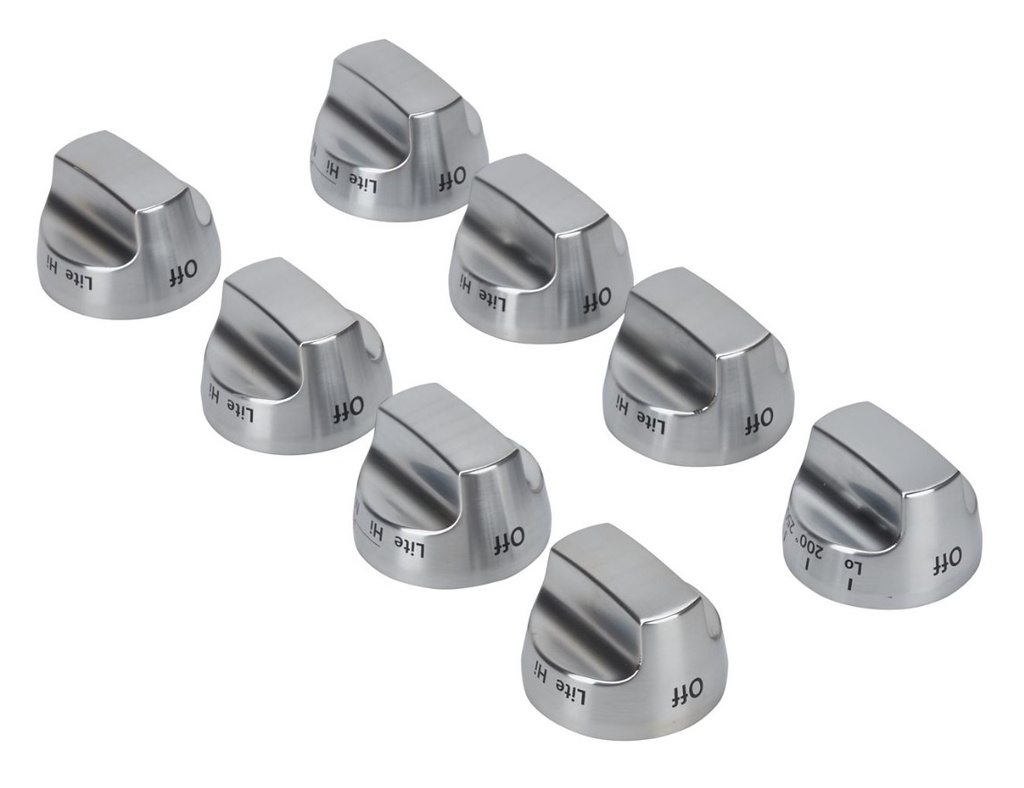 KitchenAid W10231704 Cooktop Burner Control Knob Kit, Stainless Steel