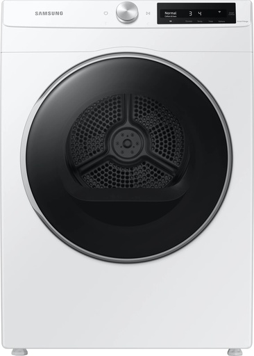 [DV25B6900EW] Samsung DV25B6900EW 24 inch Smart Electric Dryer with 4 cu. ft. Capacity, AI Smart Dial, Stainless Steel Drum, 15 Drying Cycles and Sensor Dry, in White