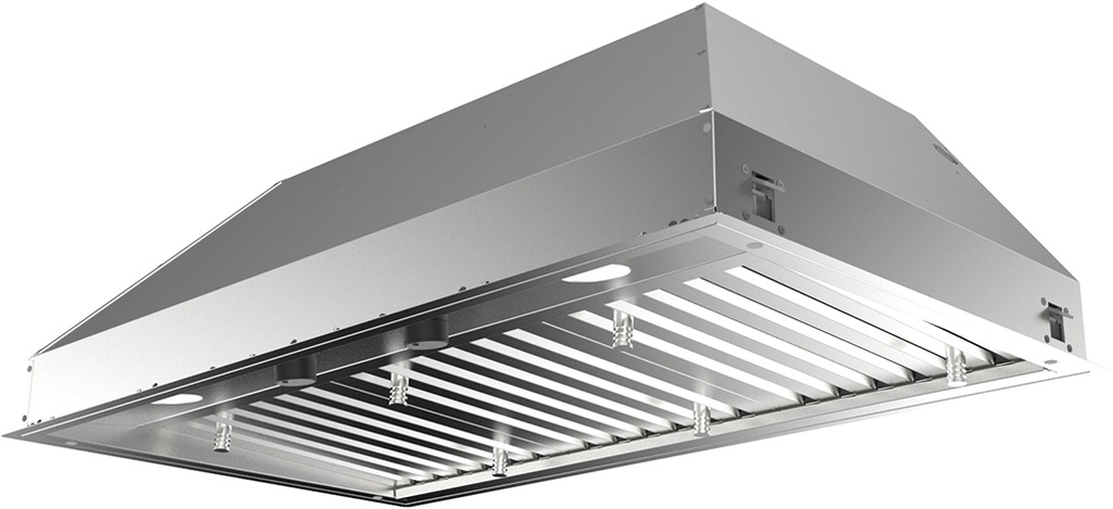 Faber INPL4219SSNB-B Inca Pro Plus 42 inch Range Hood Insert with 1200 CFM Capable (Blower Not Included), Stainless Steel Baffle Filters, Variable Speed Control, in Stainless Steel 