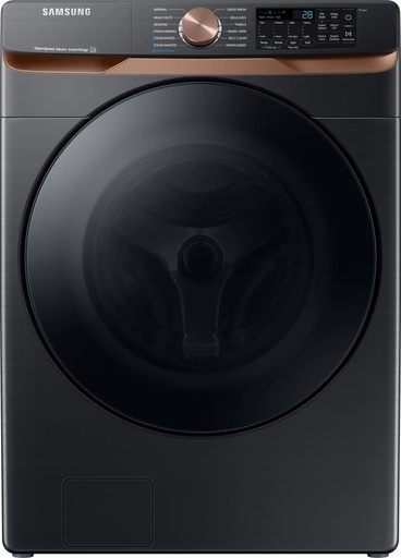 [WF50BG8300AV] Samsung WF50BG8300A 27 inch Extra Large Capacity Smart Front Load Washer with 5 cu. ft. Capacity, Super Speed Wash, Steam, Energy Star, Wi-Fi Connectivity (Brushed Black)