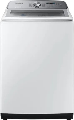 [WA49B5205AW] Samsung WA49B5205AW 28 inch Top Load Washer with 4.9 cu. ft. Capacity, ActiveWave Agitator, EZ Access Tub, Active WaterJet, Vibration Reduction Technology+, Swirl+ Tub Interior, Soft-Close Lid, Energy Star, in White