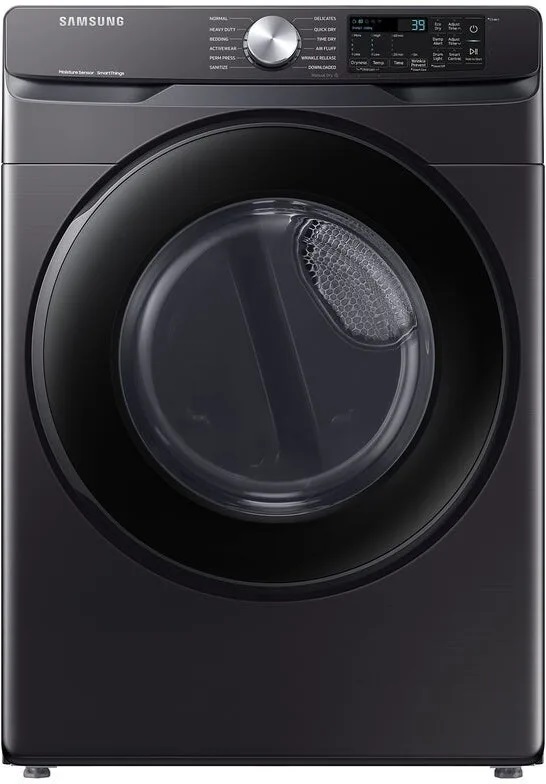 Samsung DVE51CG8000 27 inch Smart Electric Dryer with 7.5 cu. ft. Capacity, Sensor Dry, Interior Drum Light, Lint Filter Indicator and Reversible Door