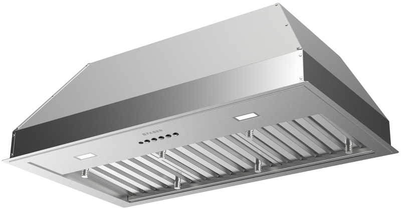 Faber INPL44SS1200 Inca Pro 18 44 inch Insert Range Hood with 1200 CFM, Delayed Auto-Off, Intensive Speed, Baffle Filters, in Stainless Steel