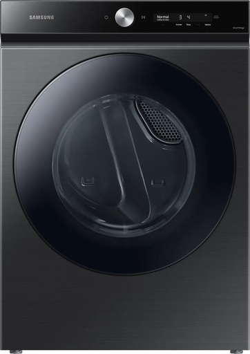 [DVE53BB8700V] Samsung DVE53BB8700 27 inch Bespoke Ultra Capacity Electric Dryer with 7.6 cu. ft. Capacity, Super Speed Dry, AI Smart Dial, Wi-Fi Connectivity and Sensor Dry (Brushed Black)