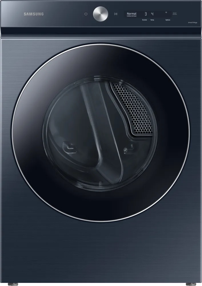 Samsung DVE53BB8900 27 inch Bespoke Ultra Capacity Electric Dryer with 7.6 cu. ft. Capacity, AI Optimal Dry, Super Speed Dry, AI Smart Dial and Steam Sanitize+