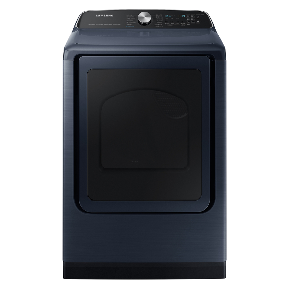 Samsung DVG54CG7150 27 inch Smart Gas Dryer with 7.4 cu. ft. Capacity, Pet Care Dry, Steam Sanitize+, Sensor Dry, Interior Drum Light and Reversible Door