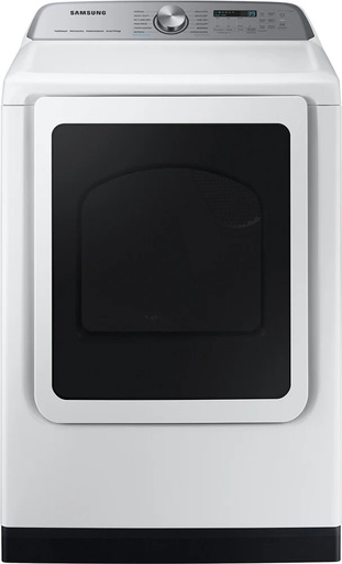 [DVE55CG7100W] Samsung DVE55CG7100 27 inch Smart Electric Dryer with 7.4 cu. ft. Capacity, Steam Sanitize+, Sensor Dry, Interior Drum Light and Lint Filter Indicator (White)