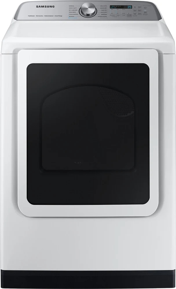 Samsung DVG55CG7100 27 inch Smart Gas Dryer with 7.4 cu. ft. Capacity, Steam Sanitize+, Sensor Dry, Interior Drum Light and Lint Filter Indicator