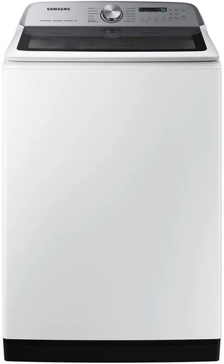 [WA54CG7105AW] Samsung WA54CG7105A 28 inch Smart Top Load Washer with 5.4 cu. ft. Capacity, ActiveWave Agitator, Active Water Jet, Soft-Close Lid and Super Speed Wash (White)