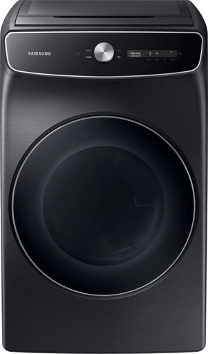 [DVE60A9900V] Samsung DVE60A9900V 27 inch Smart Electric Dryer with 7.5 cu. ft. Capacity, FlexDry, AI Powered Smart Dial, Super Speed Dry, Steam Sanitize+, in Brushed Black