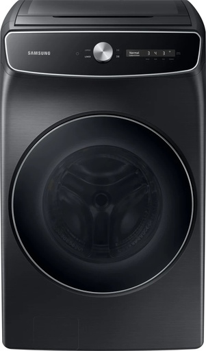 [WV60A9900AV] Samsung WV60A9900AV 27 inch Smart Front Load Washer with 6 cu. ft. Capacity, FlexWash, AI Powered Smart Dial, and Super Speed Wash, in Brushed Black