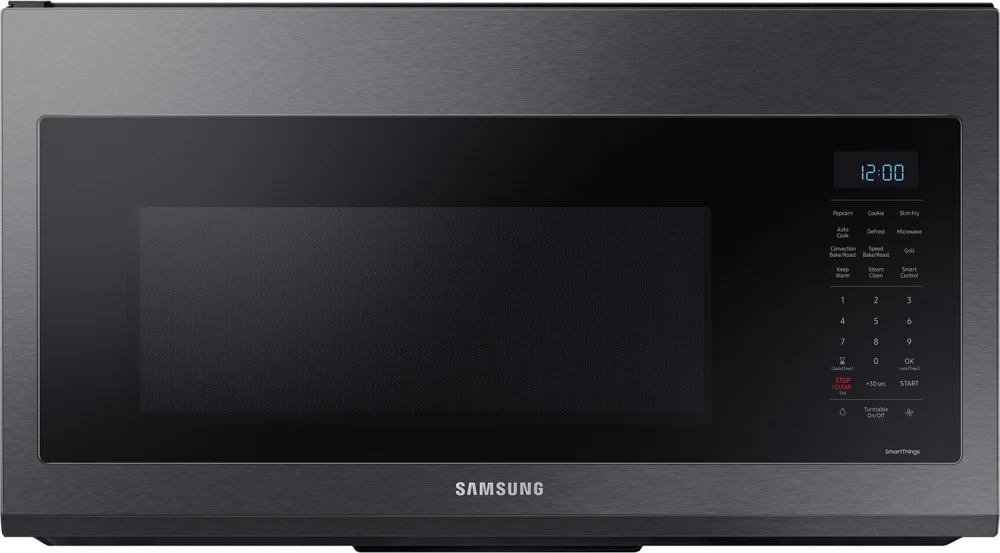 Samsung MC17T8000C 30 inch Smart Over the Range Microwave with 1.7 cu. ft. Capacity, WiFi Enabled, Convection, Slim Fry, Ceramic Enamel Interior, 300 CFM and 3 Speeds