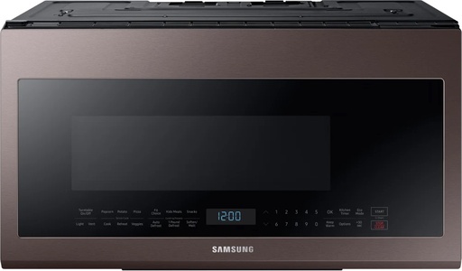 [ME21R706BAT] Samsung ME21M706B 30" 2.1 Cu. Ft. Over-The-Range Microwave with 300 CFM, Wi-Fi Connect, Glass Touch Control, LED Lighting (Tuscan Stainless Steel)