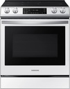 Samsung NE63BB861112 30 inch Bespoke Smart Slide-In Induction Range with 4 Elements, 6.3 cu. ft. Oven Capacity, Air Fry, and Convection+ Oven, in White Glass